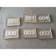 Parking card, parking card size 4x6 - mica 5mm