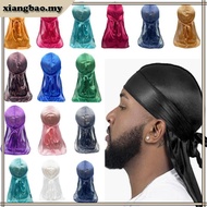 xiangbao1 Long Tails Men s Durag Headwrap Hat for Dreadlocks Braids Various Hair Types
