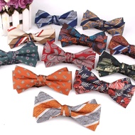 Jacquard Floral Bowtie Fashion Bow tie For Women Butterfly Bow knot Groom Bow Ties Cravats Bowties For Wedding Party Groomsmen