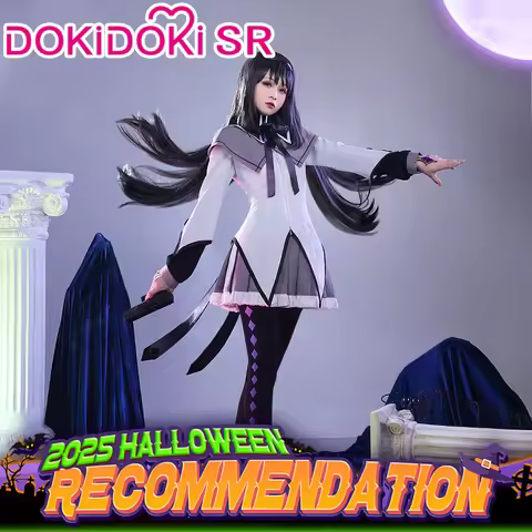 IN STOCK Akemi Homura Cosplay Anime DokiDoki-SR Women Cute Uniform Akemi Costume Halloween Cosplay