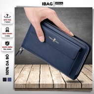 Ví Nam Cầm Tay Cao Cấp William PoloChất Liệu Da Bò Thật Vân XướcVí Dáng Dài NamThiết Kế Nhiều NgănCh