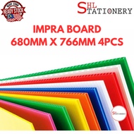 Impra Board 680mm x 766mm (4 pcs) Polyplast Board / PP Straw Board / Plastic Board / Corrugated Boar