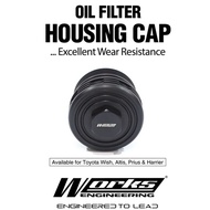 Works Engineering Toyota Oil Filter Aluminum Housing Cap Assembly - Wish, Altis, Prius, Harrier