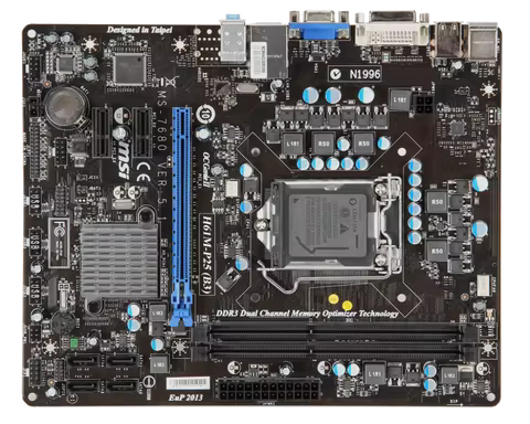H61M-P25 (B3) Motherboard MSI H61M-P25 (B3) Motherboard DDR3 LGA 1155 Micro ATX support Core i5-2300