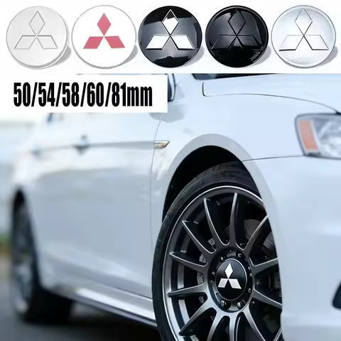 50/54/58/60/81mm Car Wheel Center Hub Cap Cover Rim Badge for Mitsubishi ASX Ralliart Eclipse Compet