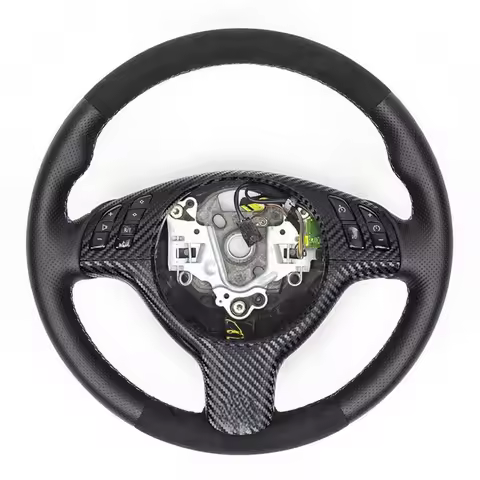 Anti-Slip Suede Leather Car Steering Wheel Cover For BMW 3 Series E46 E46 E45 5 Series E39 M3 M5 540
