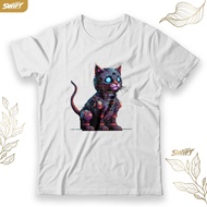 Mech Cat robot Cat vaporwave aesthetic TSHIRT DISTRO CLOTHES