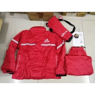 RCB OFFICIAL RAINCOAT 888 SERIES WATERPROOF REFLECTIVE ADJUSTABLE CARRY POUCH MOTORCYCLE RAINCOAT