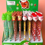HB Pencil Refill Set Of 4 Cartoon Pattern Christmas