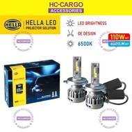 HELLA LED Projector Solution Headlight 110W 8000LM / Set 6500K Bulb Set H1 H4 H7 H8 H11H16 9005 9006 9012 12V PNP