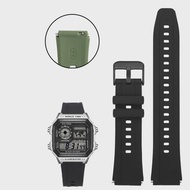 Silicone Rubber Watch Strap For Casio Watch AE1200 AE-1200 AE1300 SGW400 SGW-300 A158W A159W Sport W