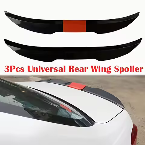 Universal Car Trunk Spoiler Wing Kit - Adjustable Rear Lip Spoiler for Sedan, Coupe, Hatchback