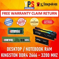 Kingston RAM / Fury Beast RGB 4GB/8GB/16GB DDR4/ 2666/ 3200/ 3600 Mhz Desktop/Laptop RAM [24H SHIP-O