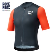 【ROAD TO SKY】ROCKBROS เสื้อผ้ากีฬาสำหรับผู้หญิง,ฤดูร้อนแขนสั้นเสื้อเจอร์ซีย์นักปั่นเสื้อเชิ้ตลายจักร