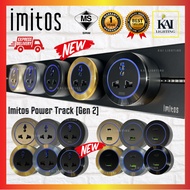 [SIRIM] IMITOS Power Track Socket Switch 32A Power Line Long Flat Pin/ Multi/USB With LED Light /Zli