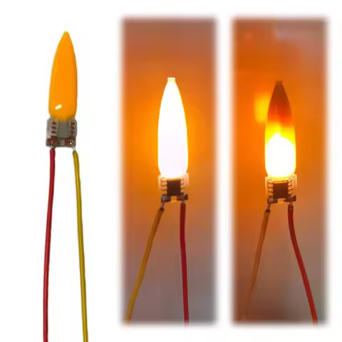 3/5/10PCS 3V LED Flame Effect Light Bulb 2200K Diode Flame LED Filament Light Bulb Accessories for H