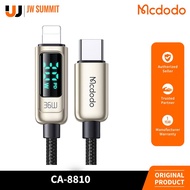 Mcdodo CA-8810 3A (Max.) Digital Pro Type-CtoLighting 1.2M Nylon Braided Data Cable