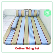 Ga giường Drap lẻ 100% Cotton Thắng Lợi 1m8x2m nệm cao 5-15cm ( không áo gối )