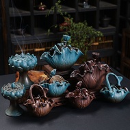 Ceramic Lotus Incense Burner Lotus Lotus Ornaments Baolian Chinese Home Decorations Household Indoor