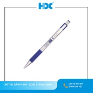 Zebra F-301 Ballpoint Pen 1.0 mm nib - Blue ink - Pen body, random color delivery