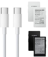 [2 Pack 3.3 Feet USB C to USB C 3A Fast Charging Cable Type C Charger Cord Compatible with innioasis