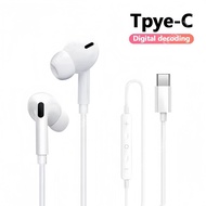 For Google Pixel 10 Series Wired Type C In Ear Headphones Digital Chip Gaming Earphone 9D HiFi Stere