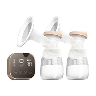 เครื่องปั๊มนมไฟฟ้าอัตโนมัติ Dual Side Manual Massage Milk Extractor ความถี่ปรับ Silent Breast Pump ส