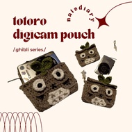 (PO) CROCHET TOTORO DIGITAL CAMERA POUCH || GHIBLI DIGICAM KNIT CASE || NATSDIARY camera pouch camer