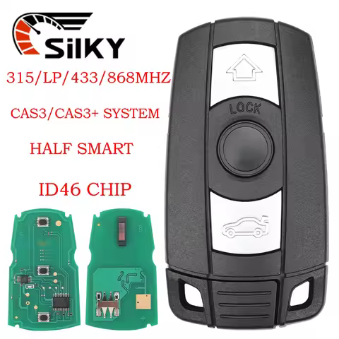 SilKY CAS3 CAS3+ System Car Remote Key 315LP/ 315/ 433/ 868MHz ID46 Chip for BMW E60 E61 E70 E87 E90