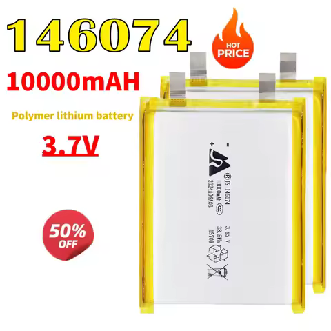 3.7V 10000mAh 146074 Lithium Polymer Battery 1376074 Lipo Li-Po Rechargeable Batteries for Diy Power