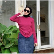 Latest Women's Knit Blouse Latest Drawstring Blouse/