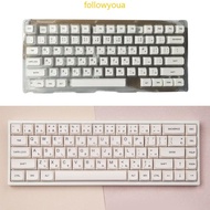 fol XDA Minimalist White Mechanical Keyboards Keycaps Keycaps for 61 87 104 108