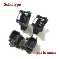 4pcs Solid type ev1 to uscar adaptor ev1 to ev6 ev14 for bosch fuel injector connector adaptor clip