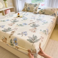 Pastoral Style and Cartoon Milk Velvet Bedsheet Flannel Bedsheet Single Queen / King Size Fitted Bed