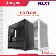 NZXT H3 Flow (2025) mATX PC Case (Black / White)