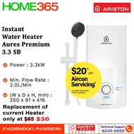 Ariston Instant Water Heater Aures Premium 3.3 SB