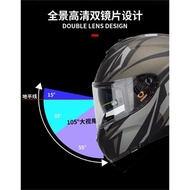 soman摩托車頭盔全盔雙鏡片機車男女情侶四季大尾翼賽車3C認證