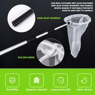 Bug Net Butterfly Catching Net Fish Nylon Net with Telescopic Handle for Adults & KidsExtendible Fro