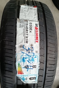 ยาง 215/45 R17 ALLIANCE 030EX AL30 91W ปี24 ผลิตจากญี่ปุ่น จากแบรนด์ YOKOHAMA