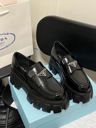 Prada Monolith Loafers Black 樂福鞋