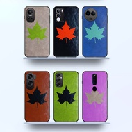 Glossy PU Leather Phone Case Leaf Series Xmi Poco M5 (5G)/M5s/Poco M4 Pro/Poco M3 Pro