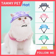 Summer Dog Sun Hat Cat Anti Strangulation Hat Anti Stripping Ear Adjustable Rope Buckle Fisherman Ha