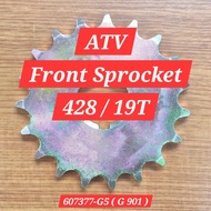 ATV Front Sprocket 428/19T For GY6 110cc | 125cc | 150cc - ATV Parts Ready Stock Di Malaysia