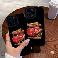F1 Lightning McQueen Leather Phone Case for iPhone 17 Pro Max 16 16E 15 14 13 12 11 Pro Max 8 7 Plus