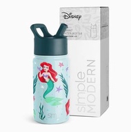 全新 美國🇺🇸 Disney 迪士尼 小美人魚 不銹鋼吸管保溫瓶 兒童水壺  愛麗兒