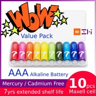 [SG] Xiaomi AAA Alkaline Battery 1.5V 10pcs in frosted box, ZMI AAA Battery
