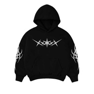 HITAM Dominate Labs Pullover Hoodie Slash Black Regular