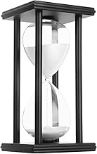 Hourglass Sand Timer,Black Wooden 30/45/60 Minute Sandglass Timer for Home,Desktop,Classroom Kitchen