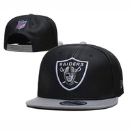 Cap Branded Snapback NFL Oakland Raiders Black Gray Leather IMPORT