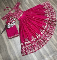 [PRE-ORDER ] 2026 SEPT READYMADE LEHENGA CHOLI FOR WOMEN EMBROIDERED | INDIAN TRADITIONAL DRESS WITH